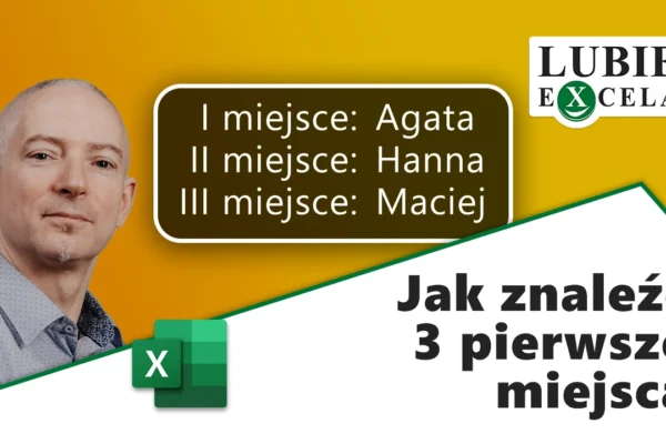 Największe 3 wartości Excel